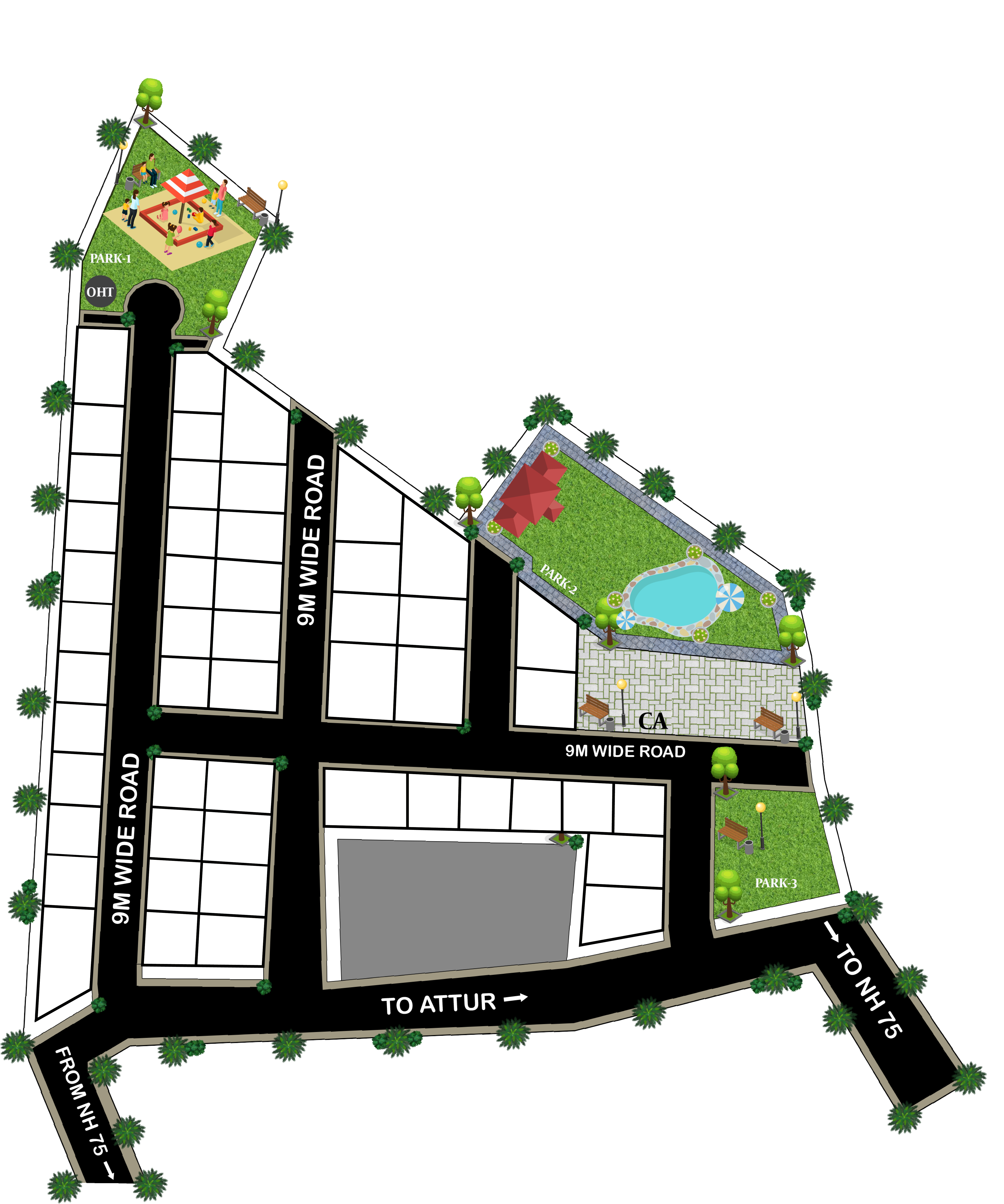 VR Devaiah Enclave layout